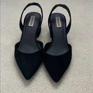 Steve madden slip on heel.